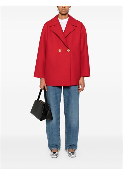 Cappotto corto doppiopetto in rosso Harris wharf london - donna HARRIS WHARF LONDON | A2487MLK563